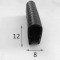 different size PVC Edge Trim Plastic U-Channel for vehicle