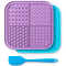 Customized Rubber Pet licking bowl pet feeding utensils meal mat suction cup dog slow feeding silicone mat