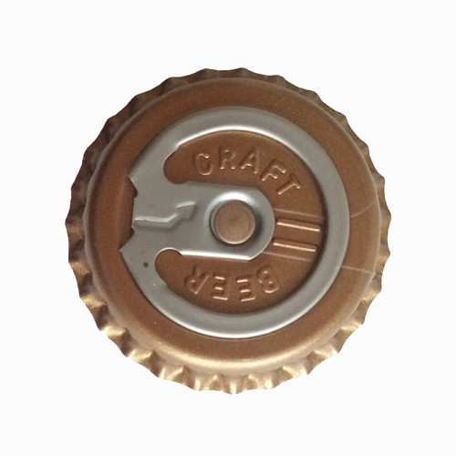 pulling metal cap ring pull crown cap for beer bottle