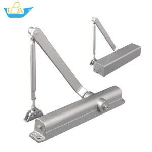 Super Duty Adjustable Power of EN6 Max. 120kg Exposed Installation Aluminum Alloy Door Closer