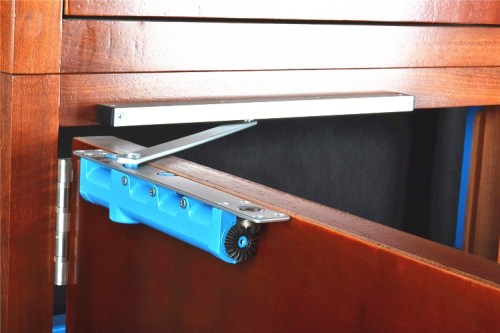 Adjustable Power Hold-open CAM Cast Iron Concealed and Exposed Slide Rail Installation Door Closer