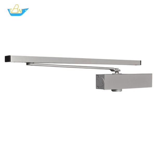 Adjustable Power Optional Hold-open Left and Right Aluminum Alloy Slide Rail Exposed Door Closer