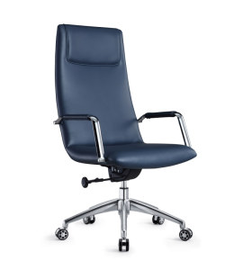 Chaise pivotante de bureau en cuir PU à dossier haut Y&F (DH-1801A)