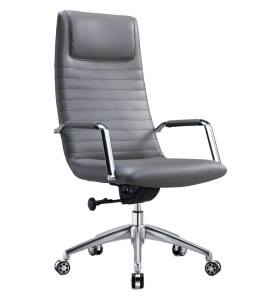 Chaise pivotante de bureau en cuir PU à dossier haut Y&F (DH-1801A-1)