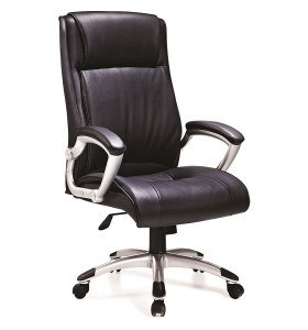 Silla giratoria de oficina de cuero PU de respaldo alto Y&F (HF-526)