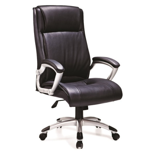 Chaise pivotante de bureau en cuir PU à dossier haut Y&F (HF-526)