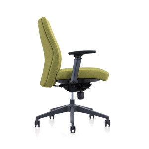ファブリックタスクチェア |オフィスサプライヤーのためのミドルバックタスク回転シート人間工学に基づいた椅子