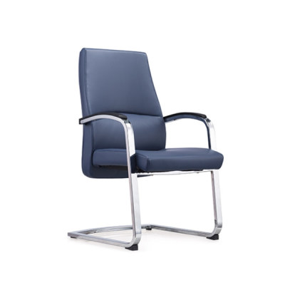 Y&f - silla de conferencia de oficina en cuero con respaldo mediano y estructura de metal(YF-1622)