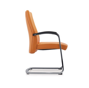 Y&f - silla de conferencia de oficina en cuero con respaldo mediano y estructura de metal(YF-1622)