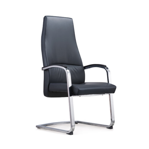 Office Guest Chair | Modern Leather Conference Reception Room Chair with Arms Supplier