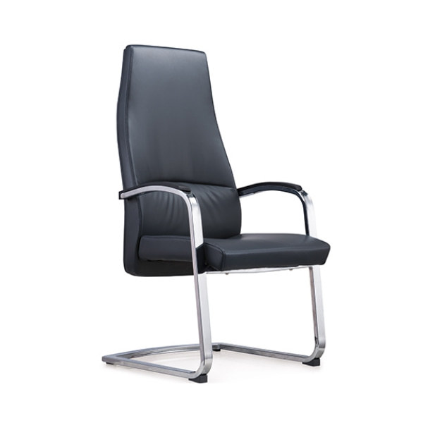 Silla de invitados de oficina | silla de recepción de cuero moderno con el proveedor del brazo
