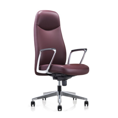 أفضل كرسي مكتب مريح | كرسي تنفيذي مزود بمسند ذراع من الألومنيوم وقاعدة