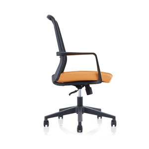 كرسي شبك دوار | كرسي المهام الأوسط الخلفي مع مسند ذراع ثابت لتاجر الجملة للمكتب (YF-6628B)