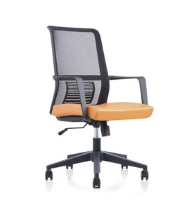 Chaise de bureau Y&F à dossier moyen avec cadre et accoudoir en PP, base en nylon (YF-6628B)