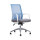 Chaise de bureau à dossier moyen Y&F avec cadre et accoudoir en PP, base en alliage d'aluminium (YF-6628W)