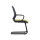 Chaise de bureau Y&F à dossier moyen en maille avec cadre et accoudoirs chromés (YF-16622B-1)