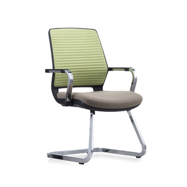 Fauteuil de bureau en maille à dossier moyen Y&F avec cadre et accoudoirs chromés (YF-16622B-1)