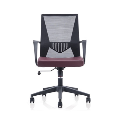 Chaise de bureau Y&F à dossier moyen en filet avec cadre et accoudoir en PP, base en nylon (YF-6629B)