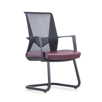 Офисный стул  со средней спинкой, с рамой из полипропилена и подлокотником, хромированная основа