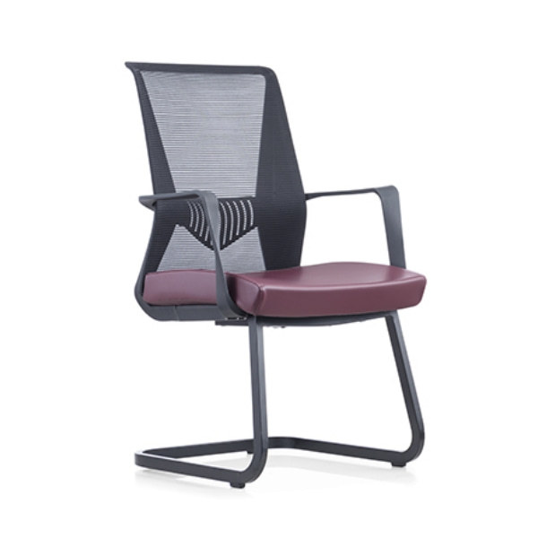 Офисный стул Y & F со средней спинкой и спинкой, подлокотник из полипропилена, хромированная основа (YF-16629B-1)