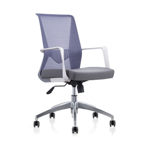 Y&F ミッドバックメッシュオフィス回転椅子、PP バックフレームとアームレスト、アルミニウム合金ベース (YF-6629S/W)