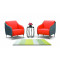 Modern Office Reception Sofa Set | Leather Sofa For Reception Waiting Area Supplier(SF-935)