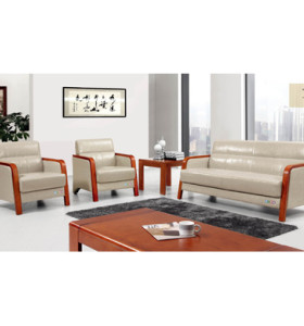 Y&F PU / Leather Office Sofa, éponge 100% pure, base en contreplaqué (SF-6093)