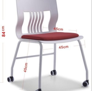 Y & F Современный офисный учебный стул с подушкой и роликами (LY-BM2-B)