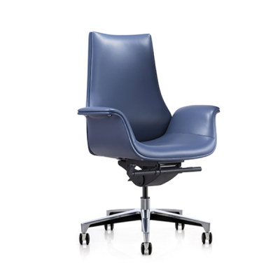 Офисное вращающееся кресло Y & F со средней спинкой и алюминиевым основанием (YF-625-18)