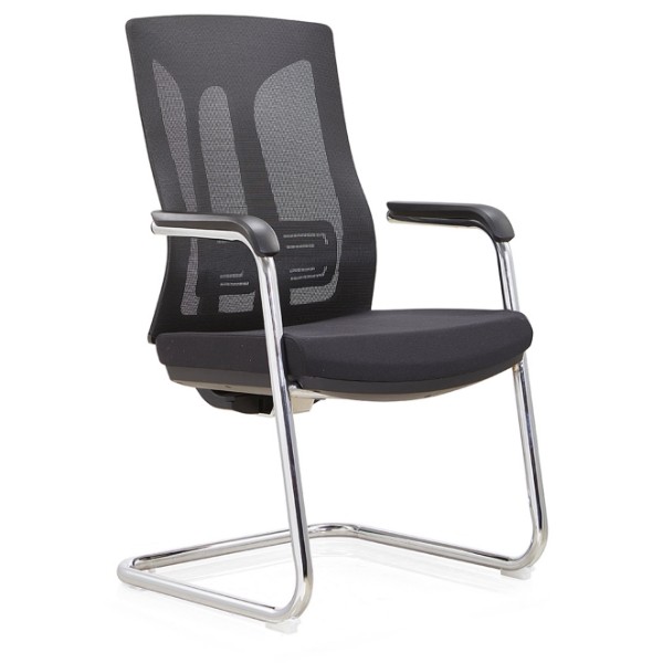 Silla de reuniones Y&F Middle Back Office con marco posterior de PA y marco de metal, reposabrazos de PU. (YF-C30-1)