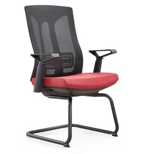 Chaise de conférence Y&F Mid-Back Office avec support lombaire, accoudoir en nylon (YF-D30-1)