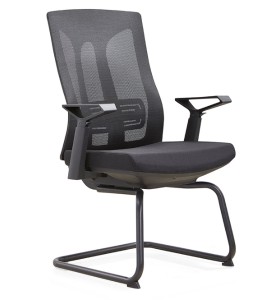 Chaise de conférence Y&F Mid-Back Office avec support lombaire, accoudoir en nylon (YF-D30-2)