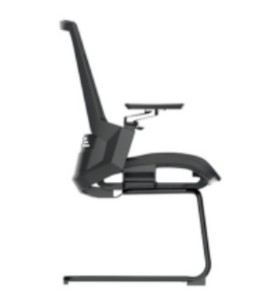 Chaise de conférence Y&F Mid-Back Office avec support lombaire, accoudoir en alliage d'aluminium 4D (YF-D33)