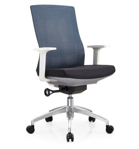 Fauteuil de bureau central Y&F avec base en aluminium / nylon et accoudoir en PP (YF-B30)