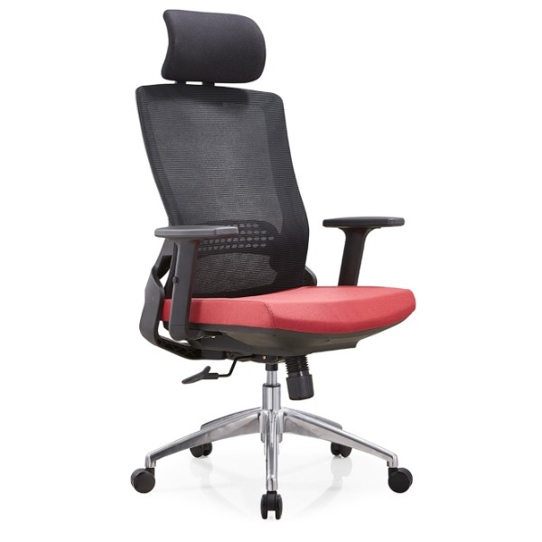 Y&F High Back Mesh Executive Chair with aluminum base and adjustable armrest and headrest (YF-A35-2)