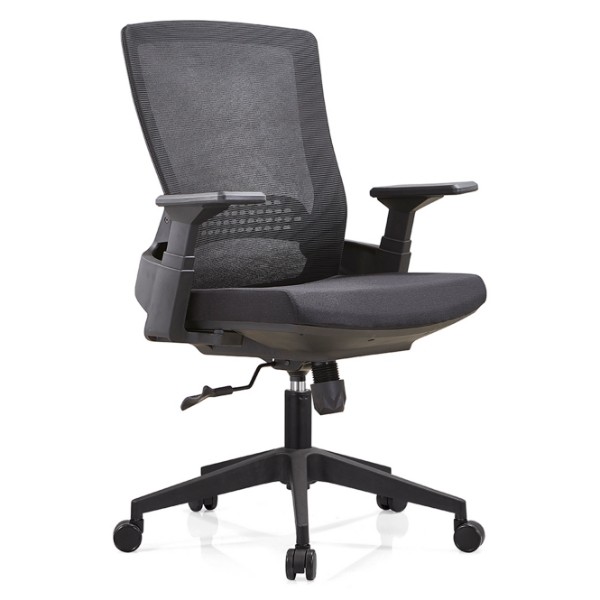 Fauteuil de direction à dossier haut Y&F avec base en aluminium et accoudoir en PP (YF-A32)