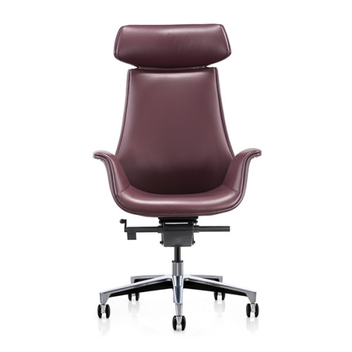 Y & F Офисный вращающийся стул с высокой спинкой и алюминиевым основанием (YF-825-18)