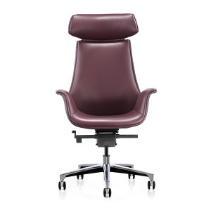 Y & F Офисный вращающийся стул с высокой спинкой и алюминиевым основанием (YF-825-18)