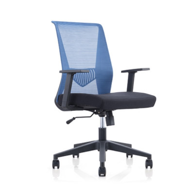 Chaise pivotante de bureau à dossier moyen Y&F avec accoudoirs en PP et base en nylon (YF-6630B-119)