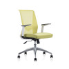 Wholesale Mid-Back  Mesh Office Swivel Chair with PP Armrest and Aluminum Base (YF-6630W-118W)