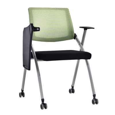 Modern Office Foldable Training Chair with Writing Board, Mesh Seat And Back, Metal With Powder Caoting.(YF-A-129)