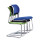 Middle Back Mesh Office Visit Chair With Mesh Seat And Back,Plastic Cover Of Amrest, Chrome Base(YF-A-097)