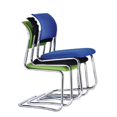 Chrome Training Chair | Armless Stackable training Chair For Office Supplier in China