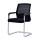 Middle Back Mesh Office Visit Chair With Mesh Seat And Back,Plastic Cover Of Amrest, Chrome Base(YF-A-097)