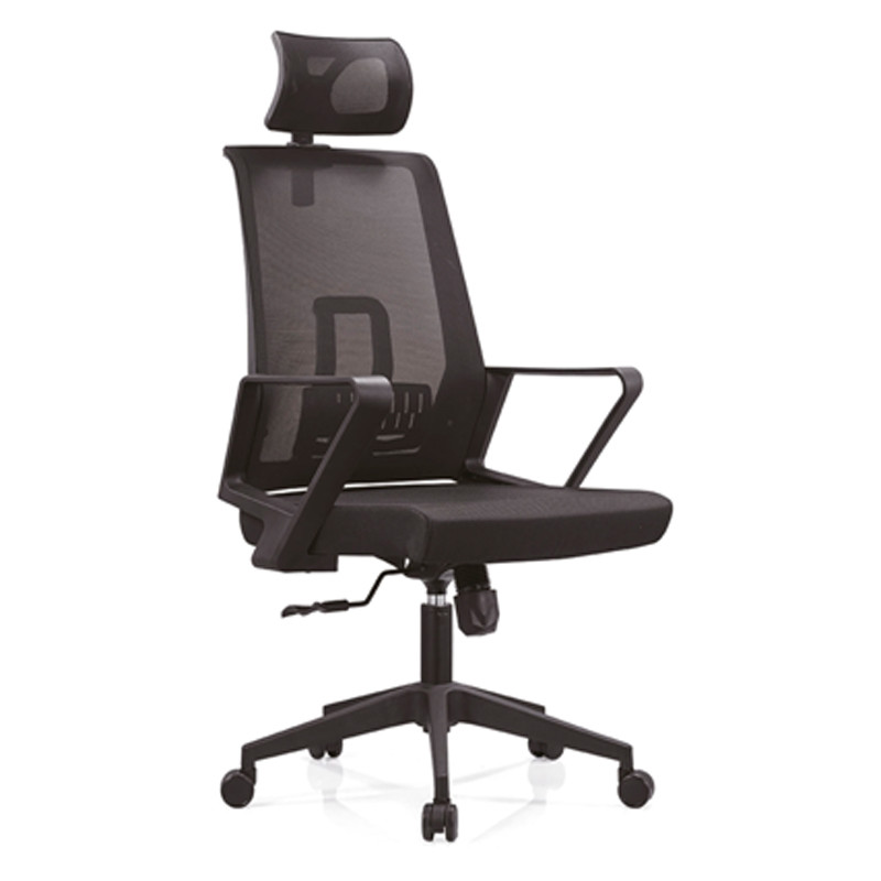 Высокий бэк-офисный сетчатый стул с задней рамой из полипропилена, подлокотником из полипропилена и нейлоновым основанием (YF-A12)