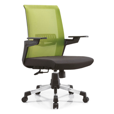 Chaise de bureau en maille à dossier moyen avec cadre arrière en PP et accoudoir en PP, base en nylon (YF-B13)