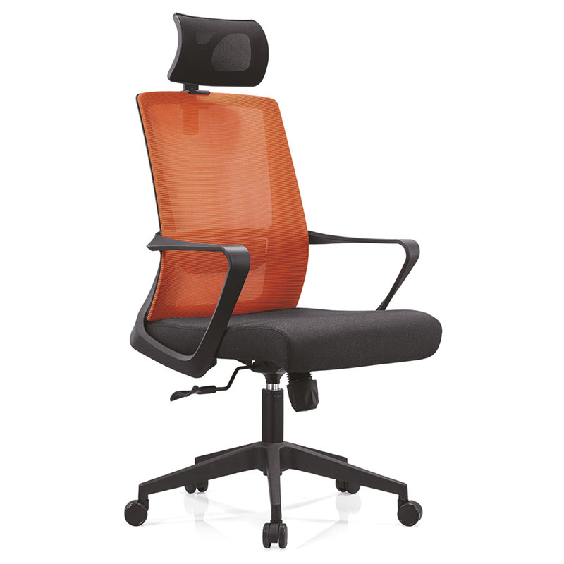 Высокий бэк-офисный сетчатый стул для руководителя с задней рамой из полипропилена, подлокотником из полипропилена и нейлоновым основанием (YF-A15)