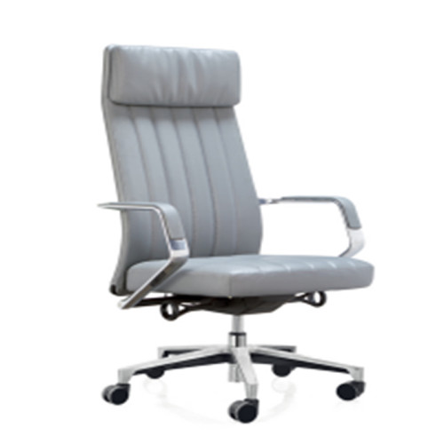High back PU Office Executive Swivel Chair, aluminum armrest, aluminum base (YF-A131-02)