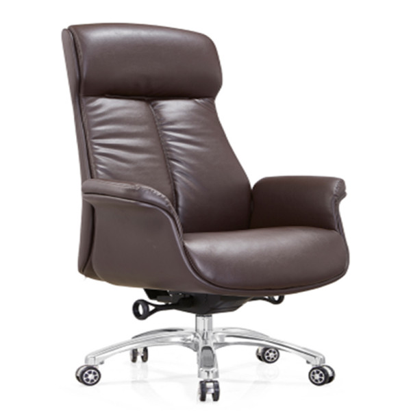 Mid-back PU/Leather Executive Office Swivel Chair with aluminum base (YF-A28)