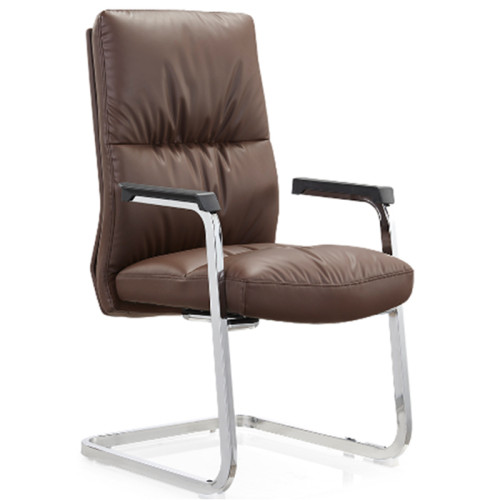Wholesale High Back PU/Leather Guest Chair,PP Armrest,chrome base(YF-C11)
